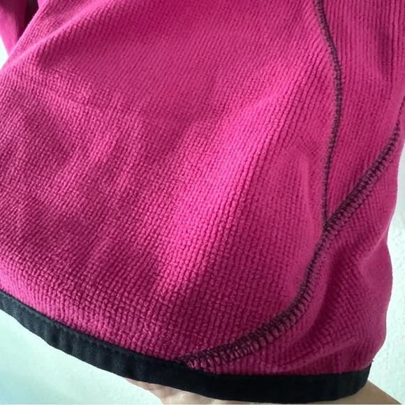 Columbia Pink Waffle Knit Fleece Gorpcore Small Outdoorsy Sporty Athleisure - Picture 6 of 10